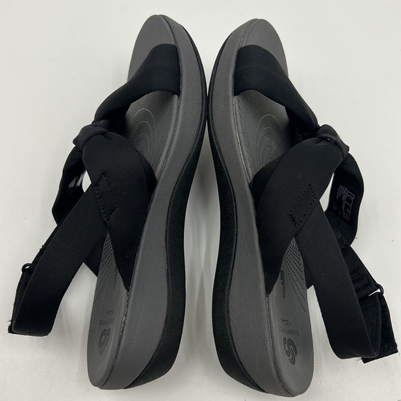 CLARKS CLOUDSTEPPERS ARLA PRIMROSE BLACK SLINGBACK SANDALS WOMEN SIZE 8 AND 12 - Picture 5 of 13